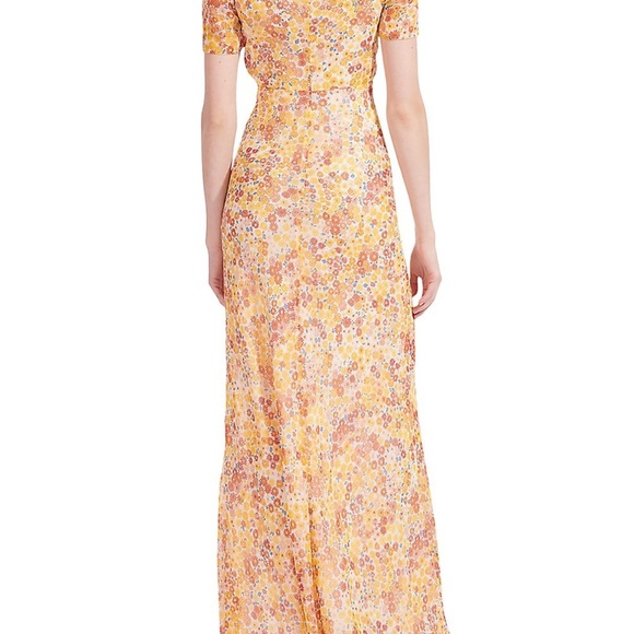 Staud Lea Knot-Front Puff-Shoulder Maxi Dress. Size 6. NWT. - Picture 4 of 9